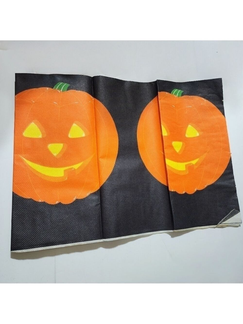 Vintage Pumpkin Halloween paper table cloth large Pumpkin head border crafting